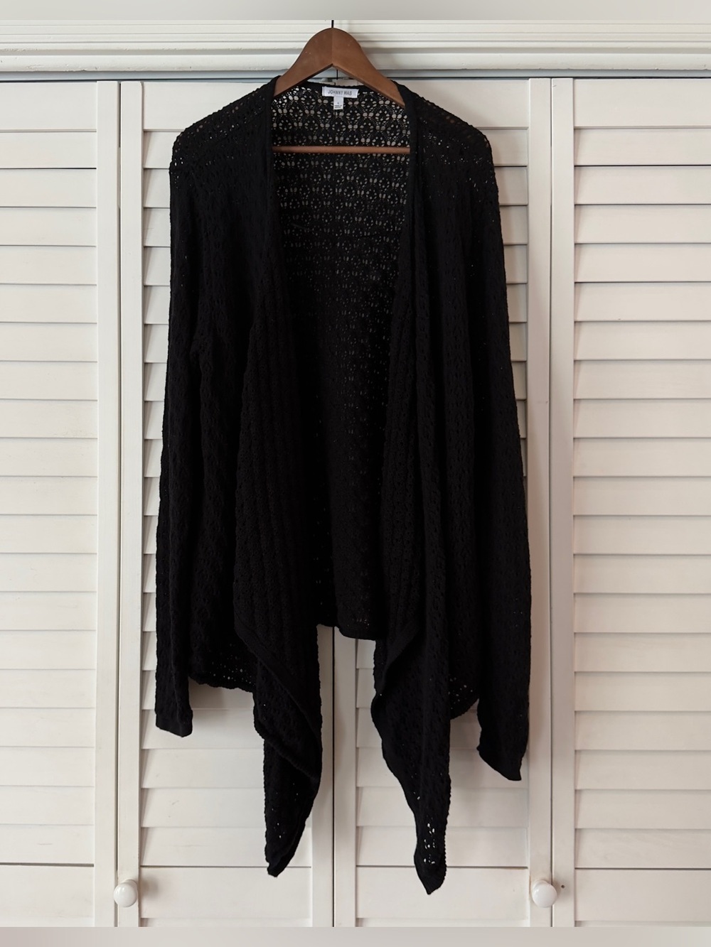 Johnny Was Selah Draped Cardigan Black - Size L